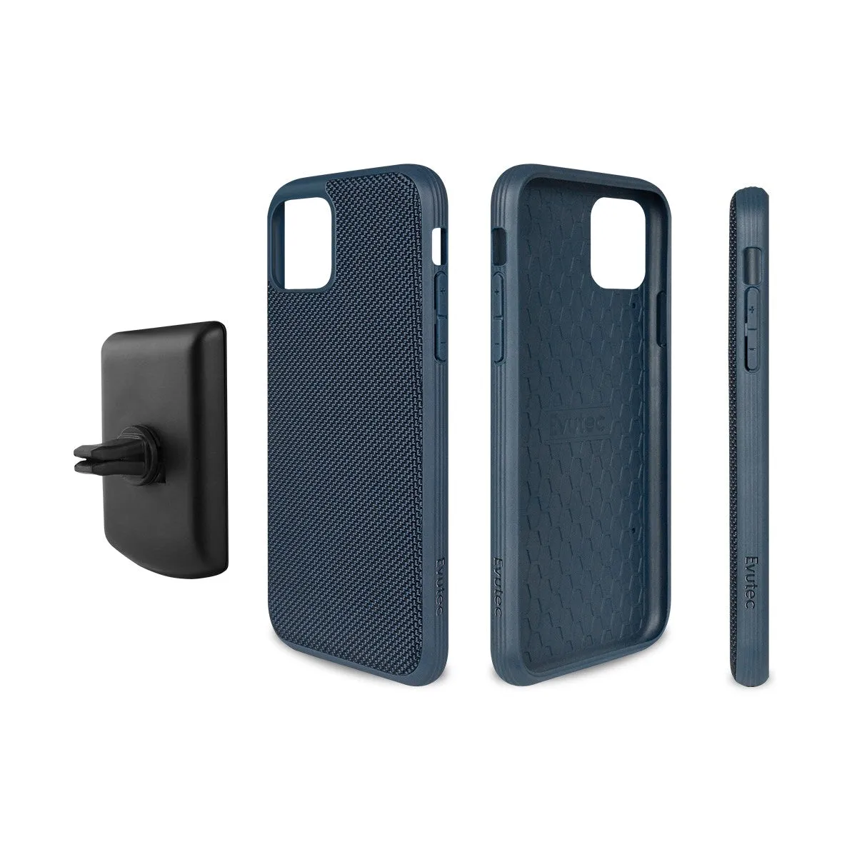 Evutec Ballistic Nylon Slim Rugged Case w/ AFIX  Vent Mount For iPhone 11 Pro