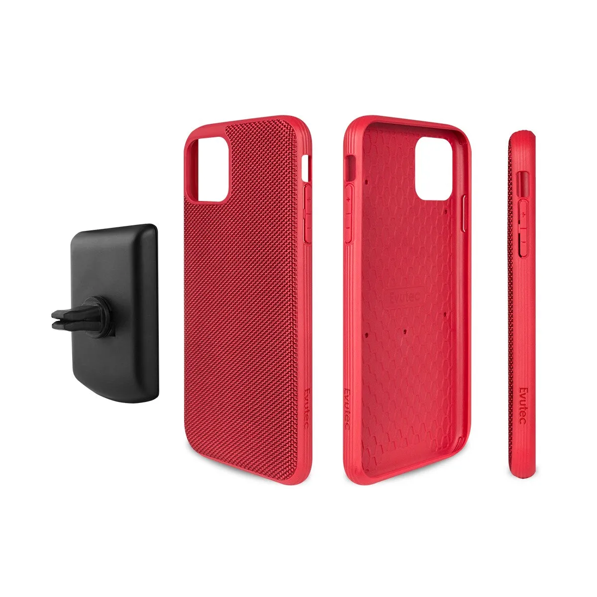 Evutec Ballistic Nylon Slim Rugged Case w/ AFIX  Vent Mount For iPhone 11 Pro