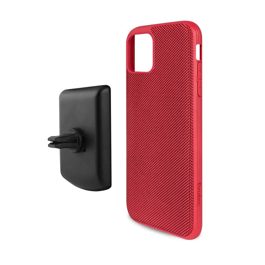 Evutec Ballistic Nylon Slim Rugged Case w/ AFIX  Vent Mount For iPhone 11 Pro