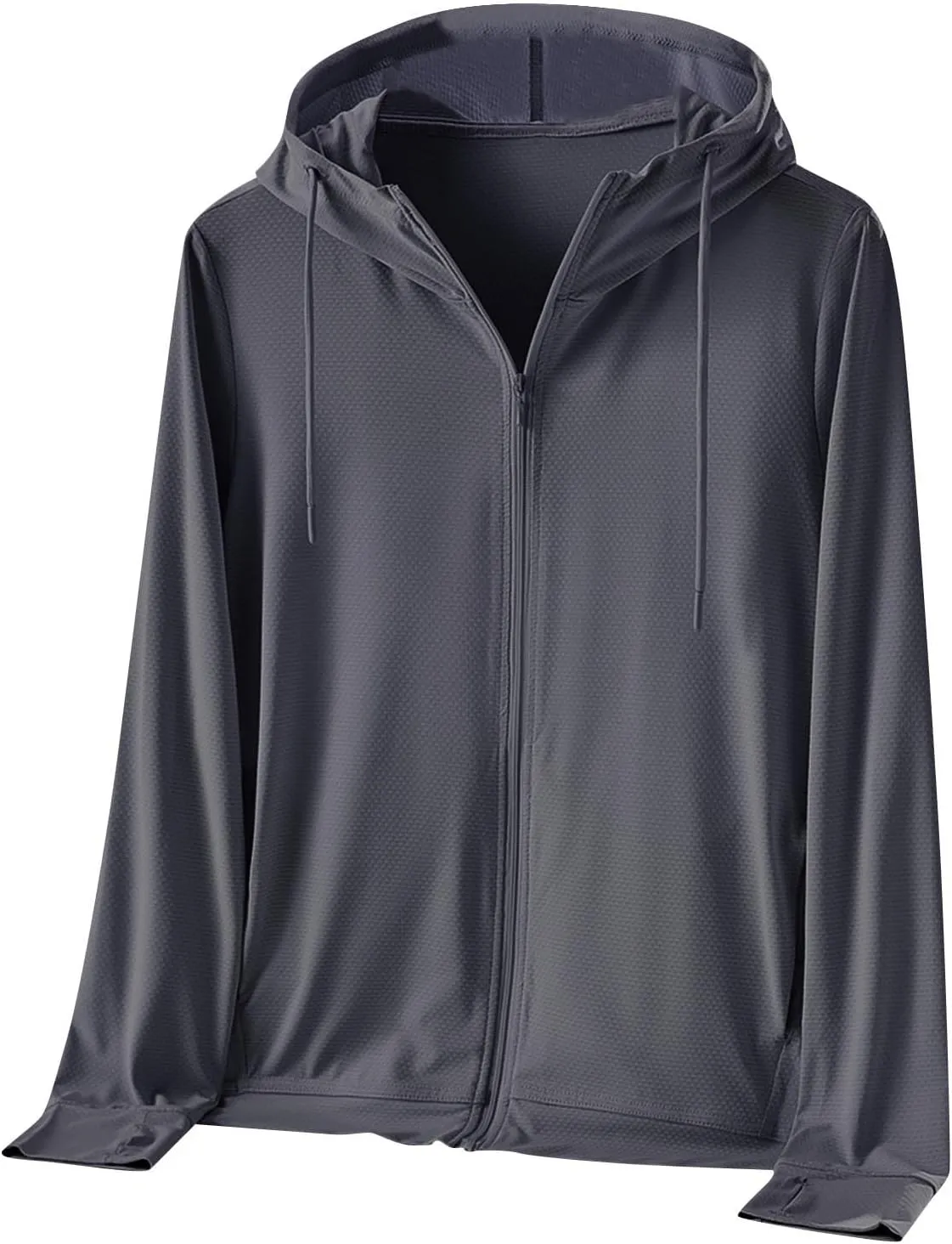 Exquisite UV Proof Hoodies Sunwear Jackets for Men Ice Feeling Outdoor Going Out Long-sleeve Loose Sun Protection Coat