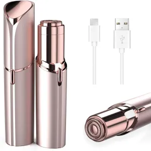Facial Hair Removal for Women, Painless Hair Removal Device, Portable Facial Hair Remover for Face with USB Rechargeable