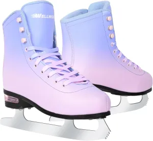 Figure Ice Skates for Women Girls and Boys, Lace-Up Adult Figure Skate Ice Hockey Skates for Outdoor and Skating Rink, Figure Ice Skate Shoes Size 5 6 7 8 9 10 11 and Youth 2Y 3Y