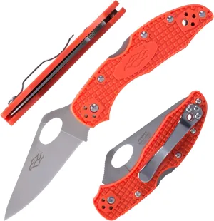 Firebird GANZO F759M Pocket Folding Knife 440C Stainless Steel Blade Nylon Glass Fiber Anti-Slip Handle with Clip Fishing Camping EDC Knife (Orange)