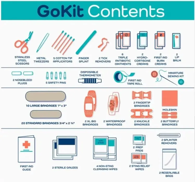 First Aid Adult Go Kit