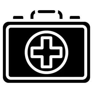 First Aid Kit Glyph Icon