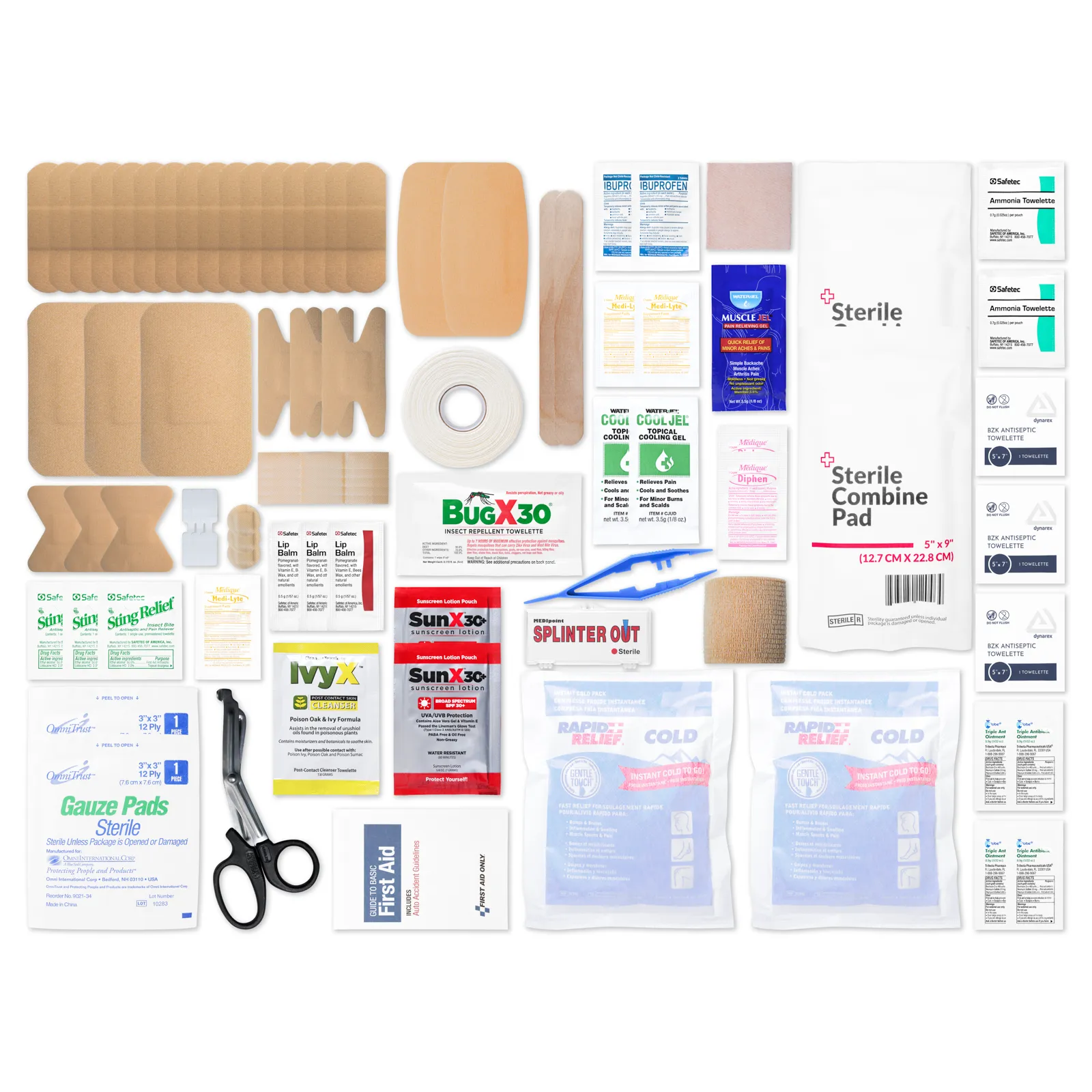 Firstaid Kit Sports/Outdoor Fill Red Bag