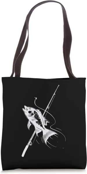 Fishing Sketch Tote Bag