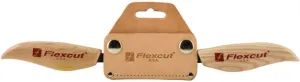 Flexcut Carving Tools 3-Inch Draw Knife KN25 | Ergonomic Ash Handle | Straight 1095 High Carbon Steel Blade | Includes Leather Sheath | Made in The U.S.A.