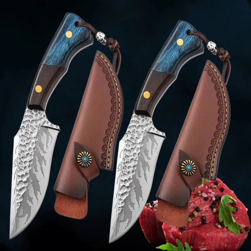 Forged Kitchen Boning Knife Stainless Steel Multi-purpose Knife Kitchen chef Knife Carving Knife Cutting Meat BBQ Kitchen Knife