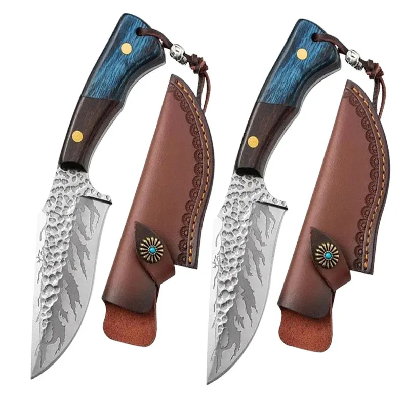 Forged Kitchen Boning Knife Stainless Steel Multi-purpose Knife Kitchen chef Knife Carving Knife Cutting Meat BBQ Kitchen Knife