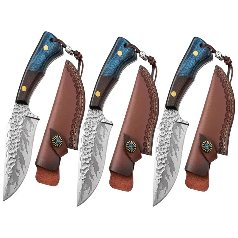 Forged Kitchen Boning Knife Stainless Steel Multi-purpose Knife Kitchen chef Knife Carving Knife Cutting Meat BBQ Kitchen Knife