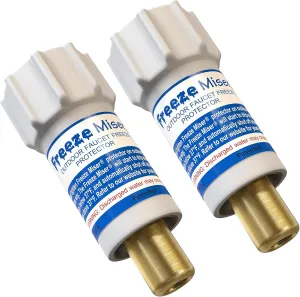 Freeze Miser 2 Pack - Outdoor Faucet Freeze Protection | Durable Replacement for Faucet Covers for Winter - Freeze Proof Outdoor Faucet Protector - Low Maintenance & Easy to Install - Saves Water