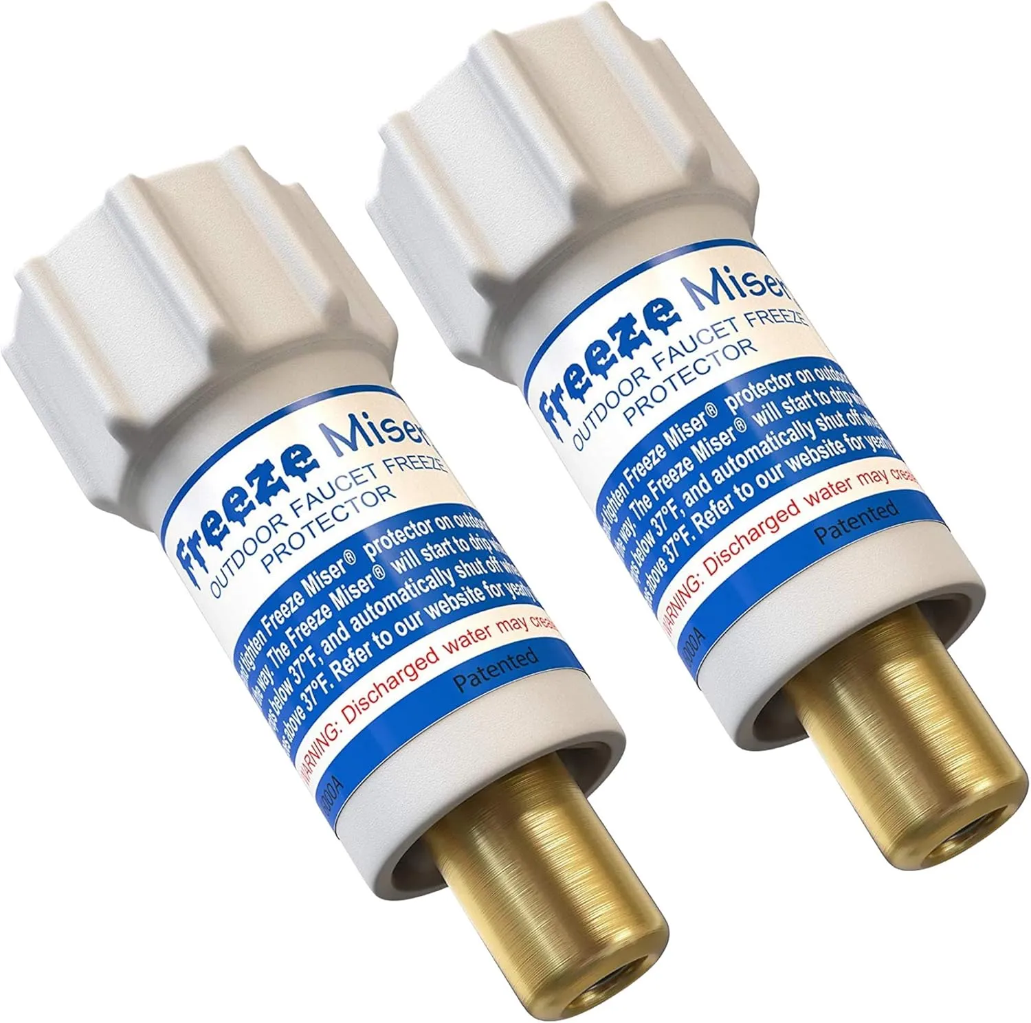 Freeze Miser 2 Pack - Outdoor Faucet Freeze Protection | Durable Replacement for Faucet Covers for Winter - Freeze Proof Outdoor Faucet Protector - Low Maintenance & Easy to Install - Saves Water