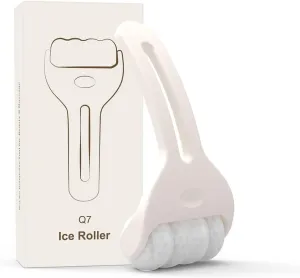 Frosted Ice Roller,Facial Ice Machine Massage Beauty Tools Home Ice Roller Face Massager Roller for Women(White)