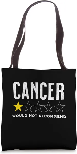 Funny star rating & Criticism of zodiac sign Cancer Tote Bag