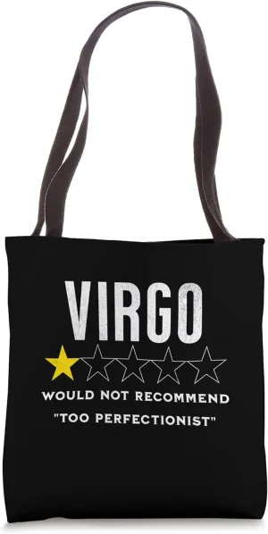 Funny star rating & Criticism of zodiac sign virgo Tote Bag