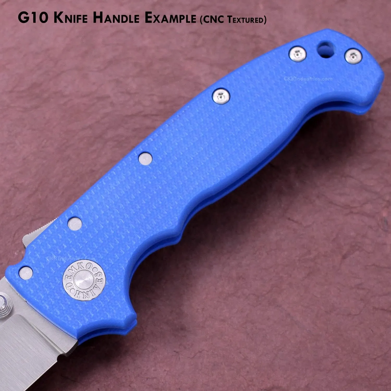 G10 Handle Making Sheet - (Brick/Black) - (3 x 12 x .187 Inches) - (USA Made) - for Knife & Tool Handles, Gun Grips, Inlays, Art Projects