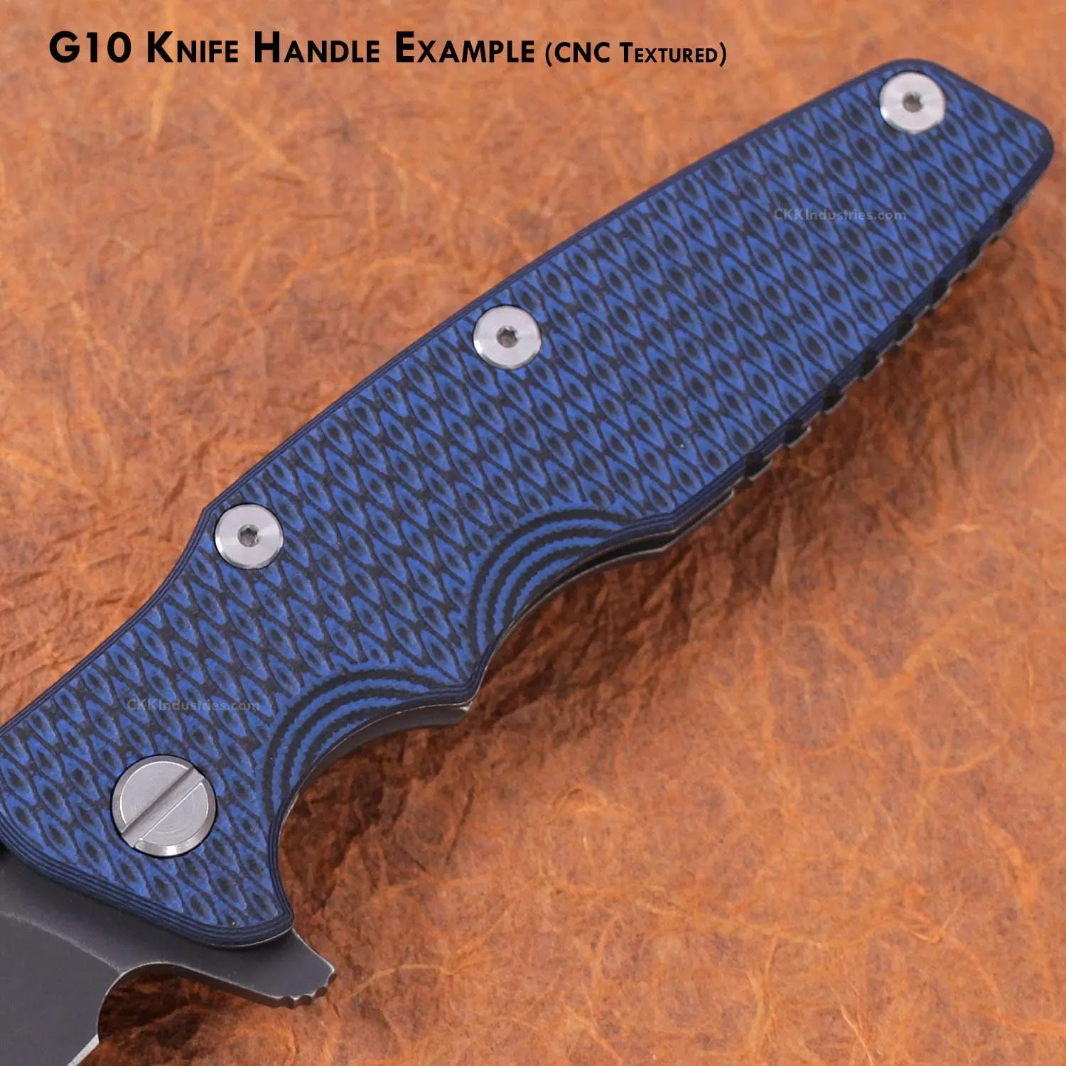 G10 Handle Making Sheet - (Brick/Black) - (3 x 12 x .187 Inches) - (USA Made) - for Knife & Tool Handles, Gun Grips, Inlays, Art Projects