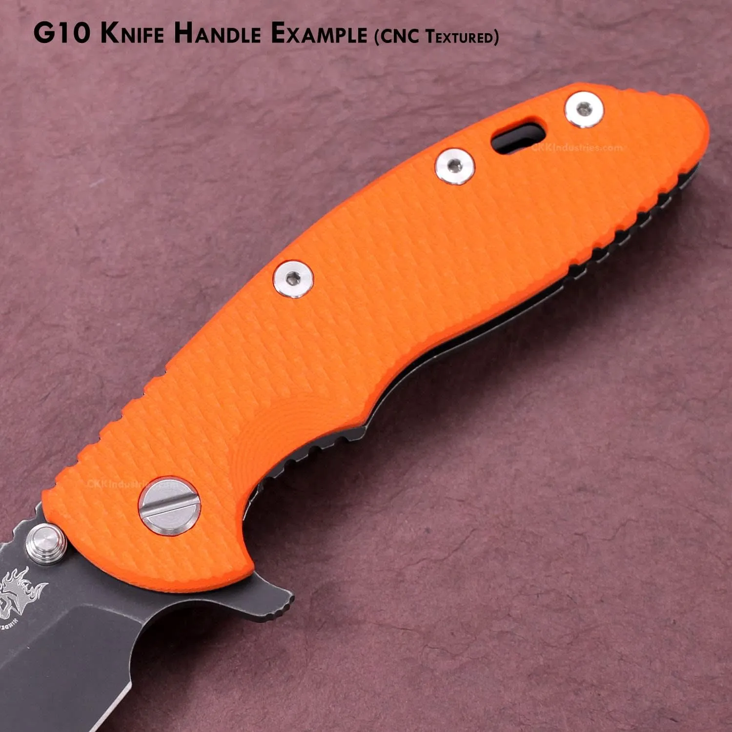 G10 Handle Making Sheet - (Brick/Black) - (3 x 12 x .187 Inches) - (USA Made) - for Knife & Tool Handles, Gun Grips, Inlays, Art Projects