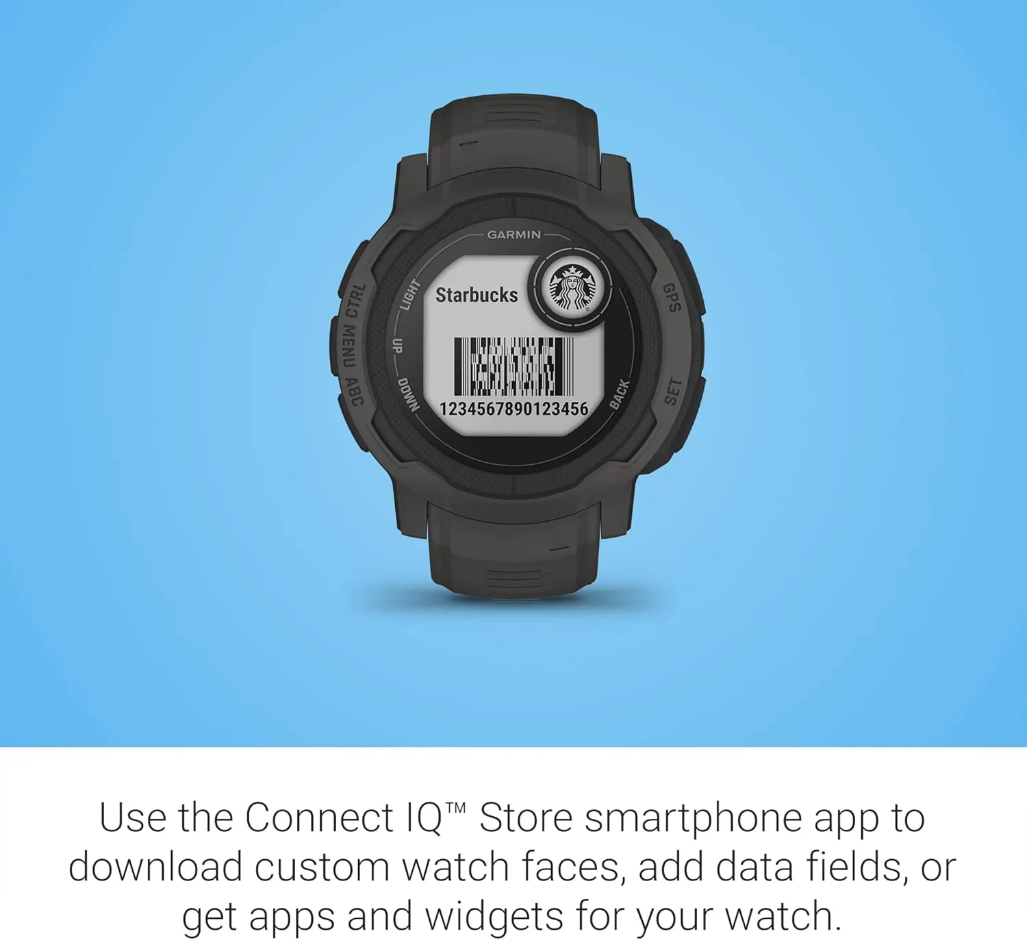 Garmin 010-02626-10 Instinct 2, Rugged Outdoor Watch with GPS, Built for All Elements, Multi-GNSS Support, Tracback Routing and More, graphite (Renewed)