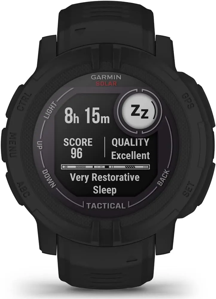 Garmin 010-02627-13 Instinct 2 Solar Smartwatch Tactical Edition Black Bundle with Premium 2YR CPS Enhanced Protection Pack