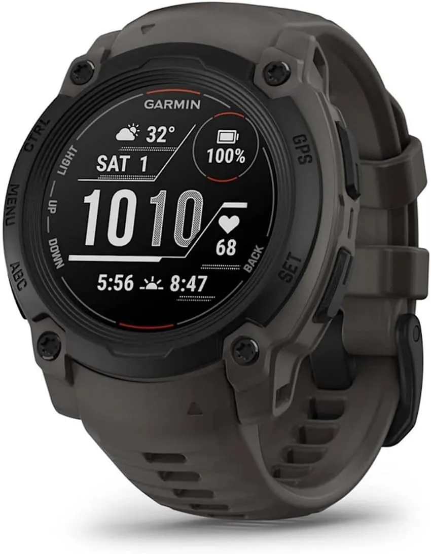 Garmin 010-02932-00 Instinct E 40mm Rugged Outdoor GPS Smartwatch 24/7 Health Monitor (Charcoal) Bundle with 2-Year CPS Protection Pack  Deco Essentials Converter Adapter Type C Adapter, Type-C USB C