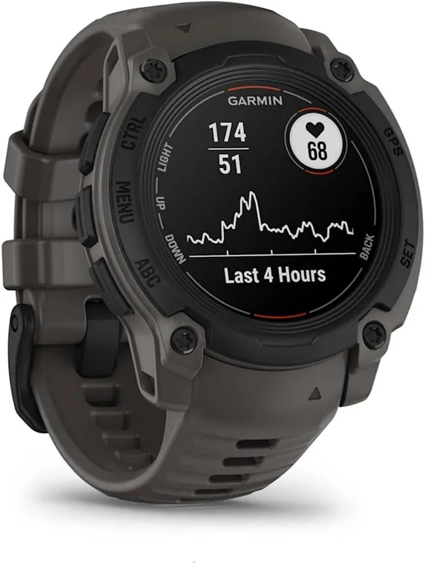 Garmin 010-02932-00 Instinct E 40mm Rugged Outdoor GPS Smartwatch 24/7 Health Monitor (Charcoal) Bundle with 2-Year CPS Protection Pack  Deco Essentials Converter Adapter Type C Adapter, Type-C USB C