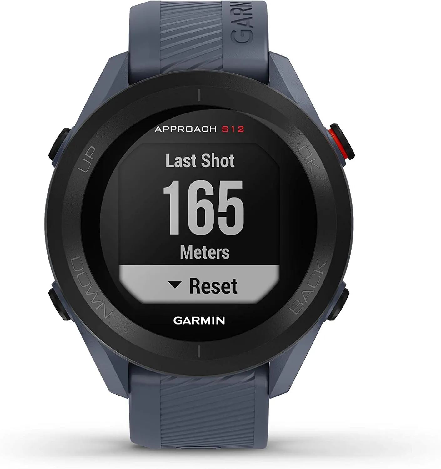 Garmin Approach S12 Golf Watch, Preloaded, 42k CourseView Maps, Scorekeeping Functionality, Uploads Scores to Garmin Golf App, Sunlight Readable Display - Signature Stand Power Bundle
