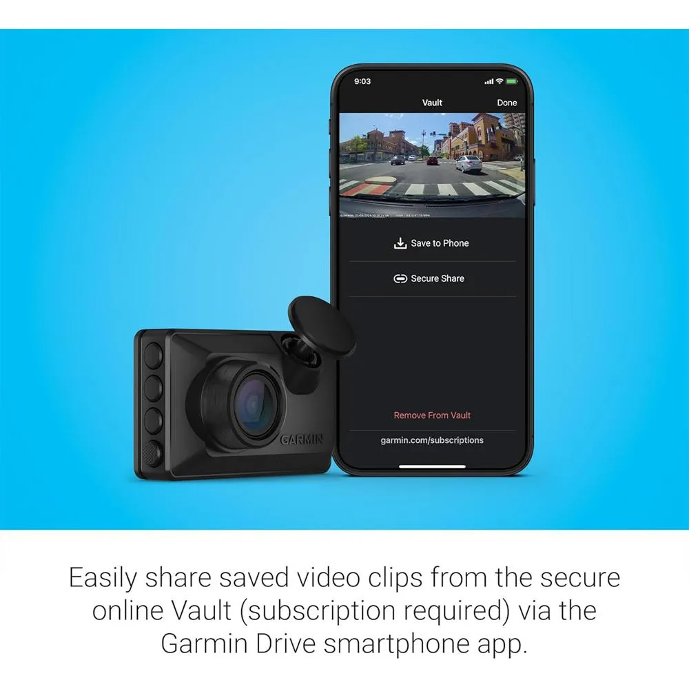 Garmin Dash Cam X110 Compact 1080p HD w/ 140-degree Field of View   Accessories Bundle