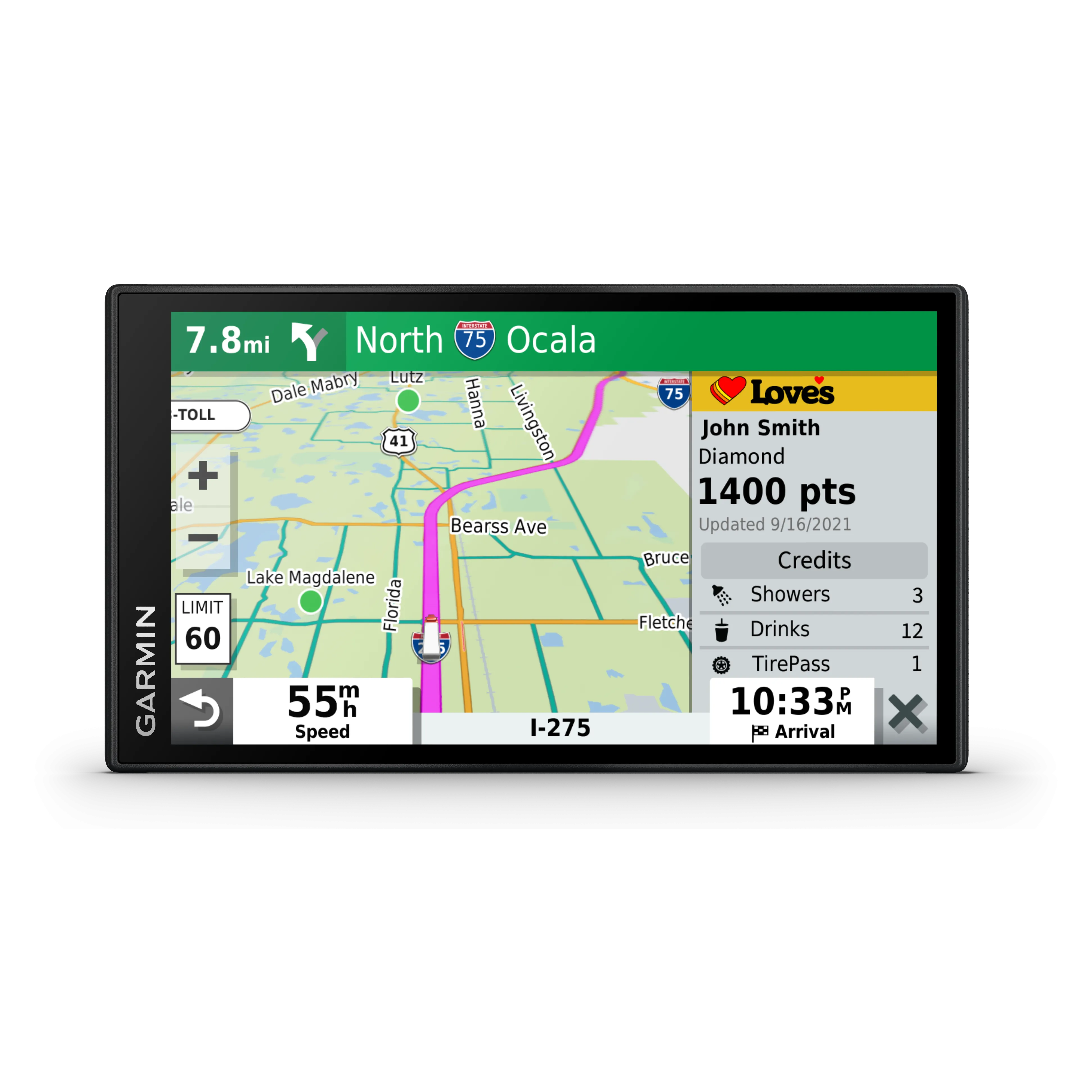 Garmin dezl OTR610 Easy-to-Read 6" GPS Truck Navigator