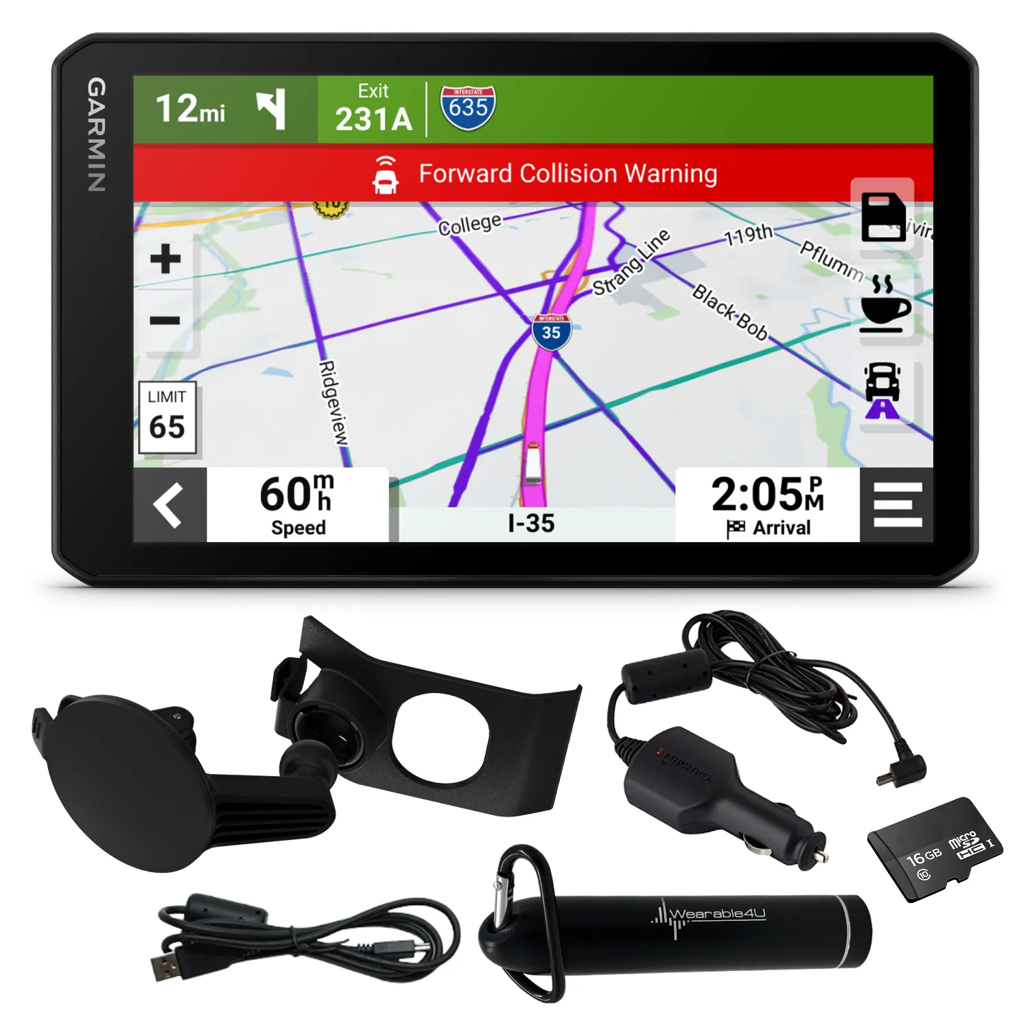 Garmin dezlCam OTR710 Trucking Navigator with Built-in DashCam, Automatic Incident Detection, Custom Truck Routing
