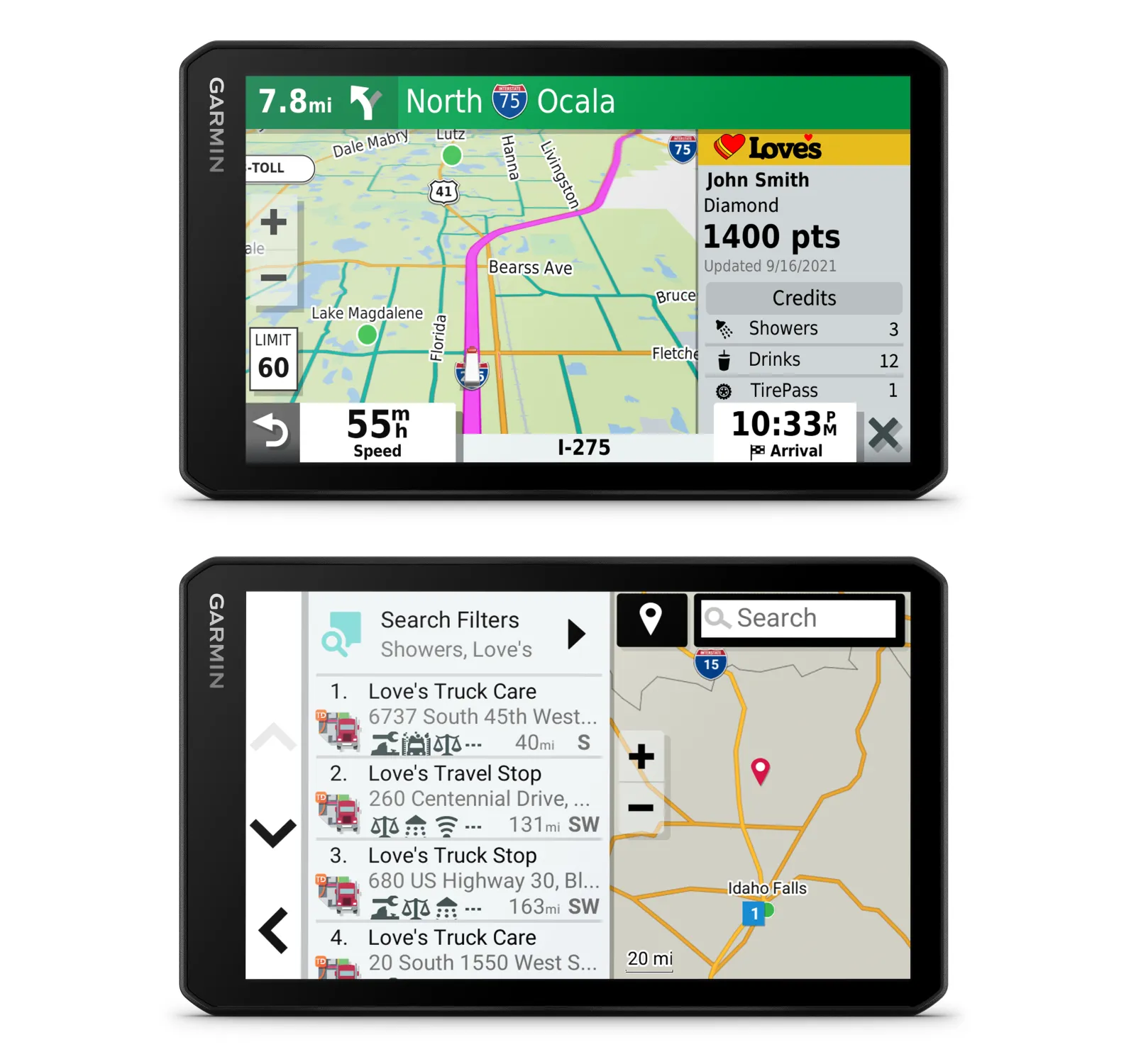 Garmin dezlCam OTR710 Trucking Navigator with Built-in DashCam, Automatic Incident Detection, Custom Truck Routing