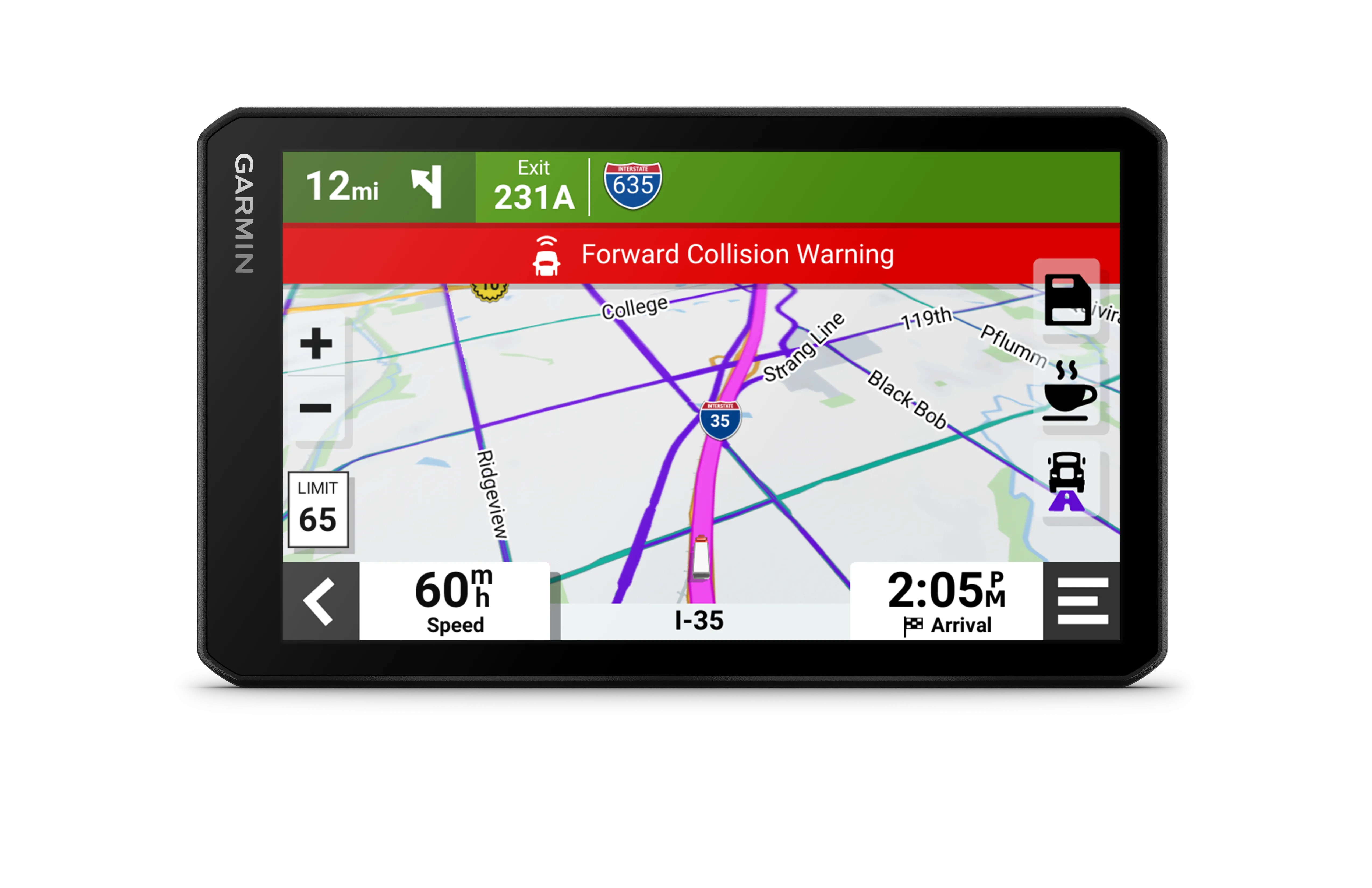 Garmin dezlCam OTR710 Trucking Navigator with Built-in DashCam, Automatic Incident Detection, Custom Truck Routing