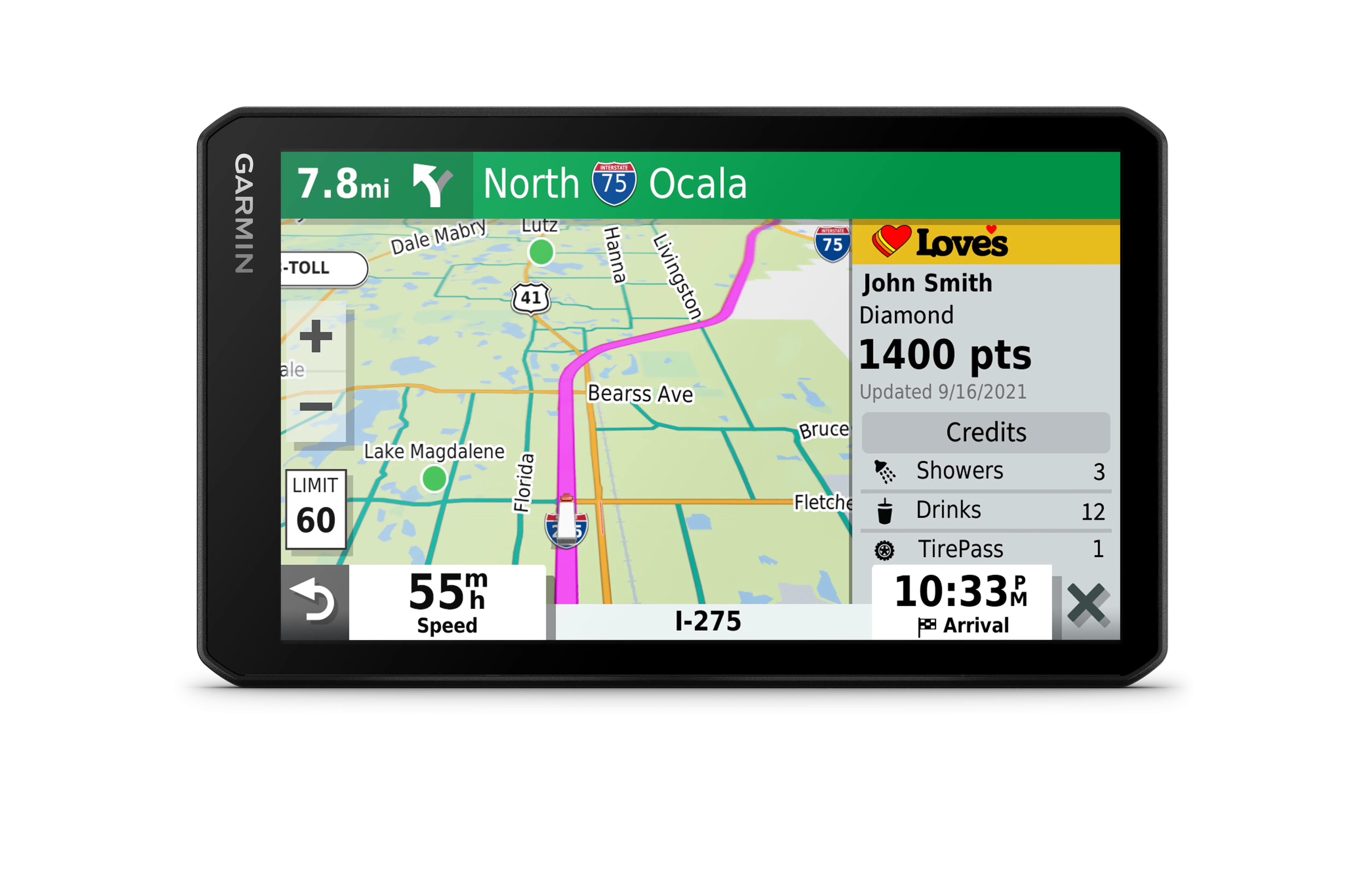 Garmin dezlCam OTR710 Trucking Navigator with Built-in DashCam, Automatic Incident Detection, Custom Truck Routing