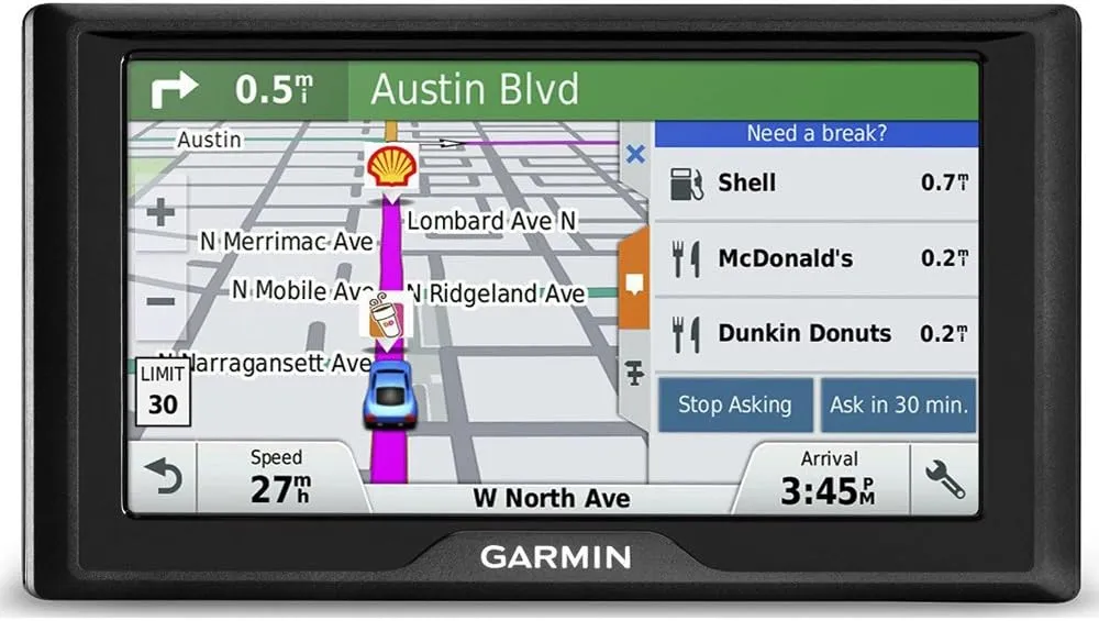 Garmin Drive 50 USA LM GPS Navigator System with Lifetime Maps, Spoken Turn-By-Turn Directions, Direct Access, Driver Alerts, and Foursquare Data