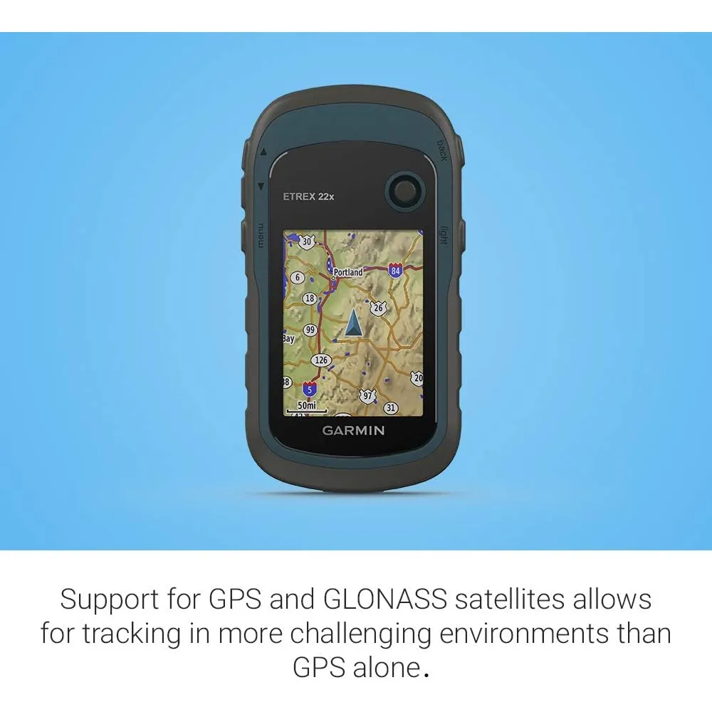 Garmin eTrex 22x Rugged Handheld GPS Navigator Black/Blue (AU Version)