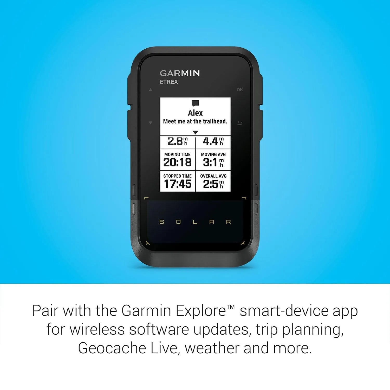 Garmin eTrex Solar Solar Powered GPS Handheld Navigator
