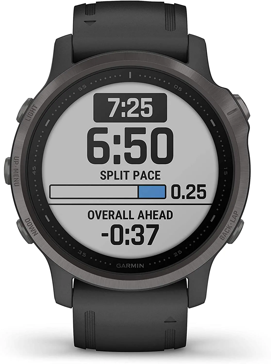 Garmin Fenix 6S Smaller-Sized Multisport GPS Watch with Ultimate Power Bundle (Sapphire/Carbon Gray DLC with Black Band)