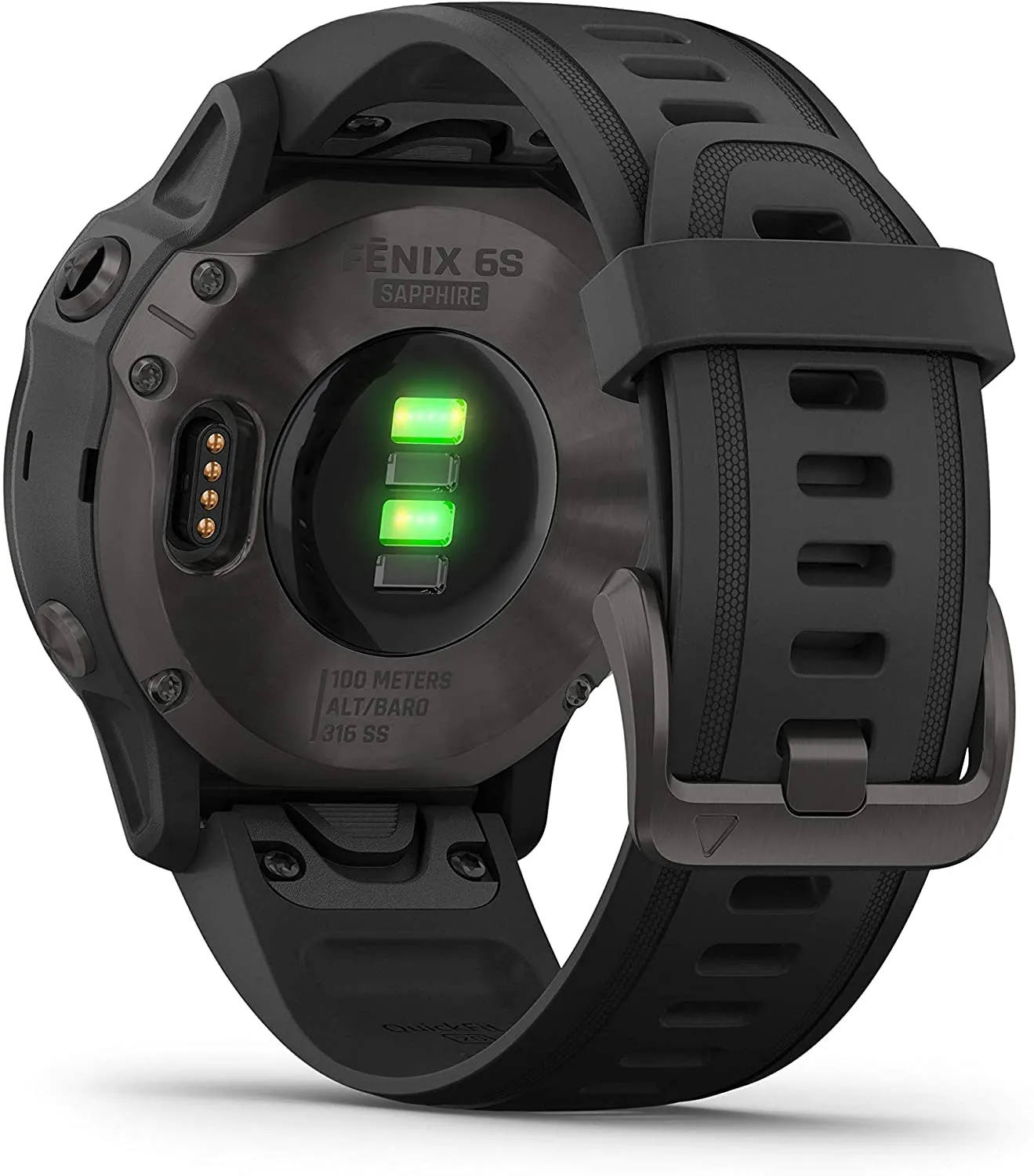Garmin Fenix 6S Smaller-Sized Multisport GPS Watch with Ultimate Power Bundle (Sapphire/Carbon Gray DLC with Black Band)