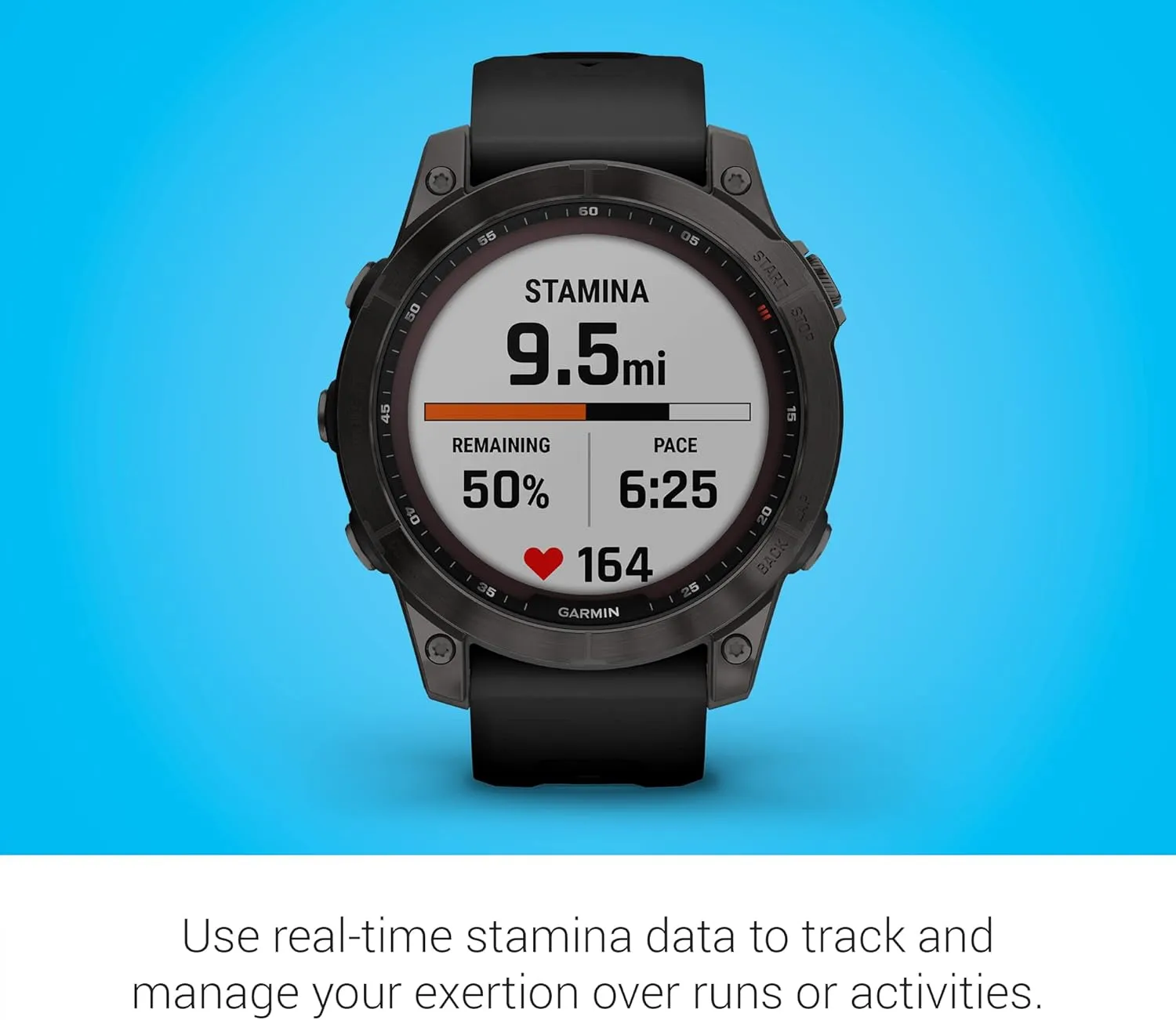 Garmin fenix 7 Sapphire Solar, adventure smartwatch, with Solar Charging Capabilities, rugged outdoor watch with GPS, touchscreen, wellness features, carbon gray DLC titanium with black band