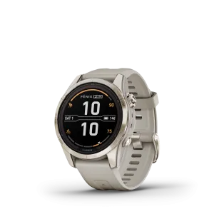 Garmin Fenix® 7s Pro Gps Smartwatch - Health Monitoring With Solar Charging, 42mm - Soft Gold|Garmin Fenix® 7s Pro Montre Gps Intelligente - Suivi De La Sante Avec Chargement Solaire, 42 Mm - Or