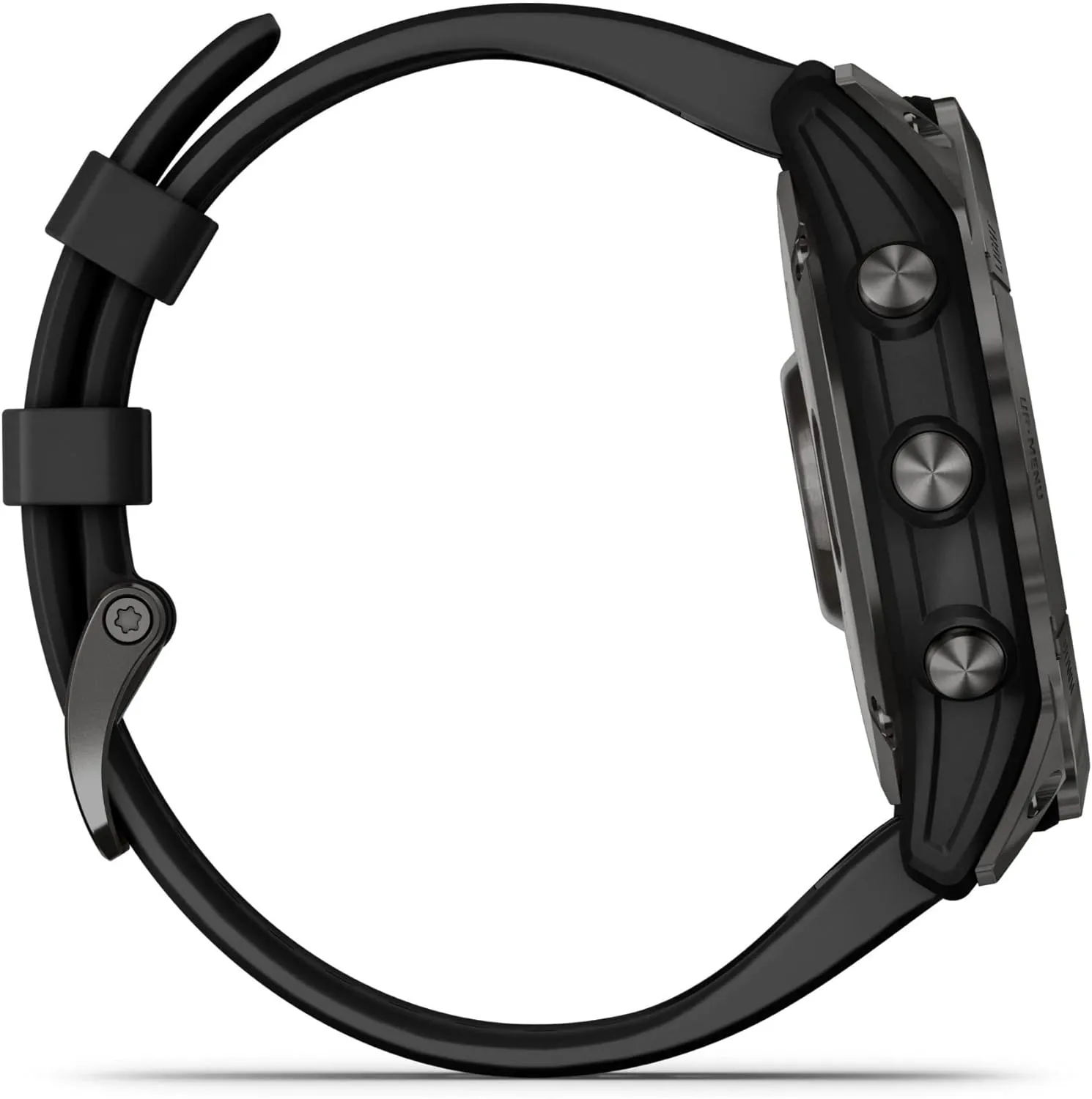 Garmin fenix 7X Solar, Larger sized adventure smartwatch, with Solar Charging Capabilities, rugged outdoor watch with GPS, touchscreen, health and wellness features, slate gray with black band