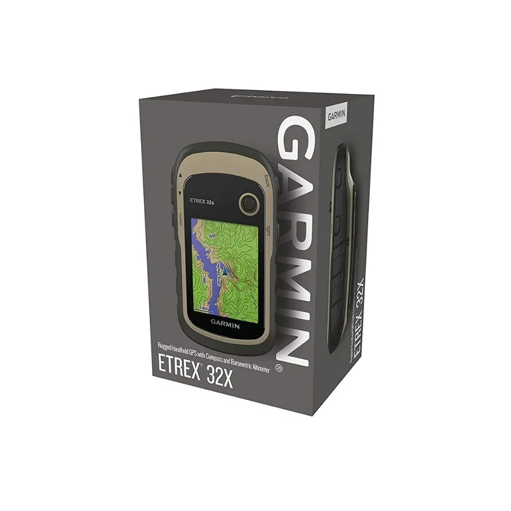Garmin GPS Etrex 32x - Rugged Handheld GPS with Compass and Barometric Altimeter