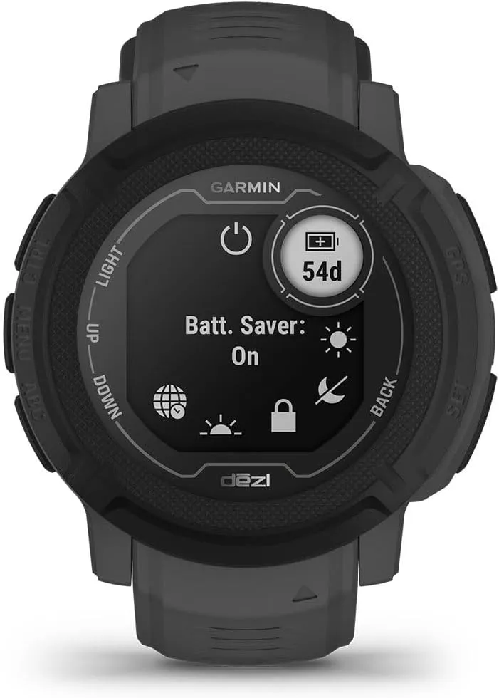Garmin Instinct 2, dezl Edition, Rugged Trucking Smartwatch, Easy Break Planning, Compatible with the dezl OTR Navigator, Black