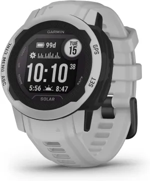 Garmin Instinct 2 Solar, GPS Outdoor Watch, Solar Charging Capabilities, Multi-GNSS Support, Tracbak Routing, Mist Gray (Renewed)