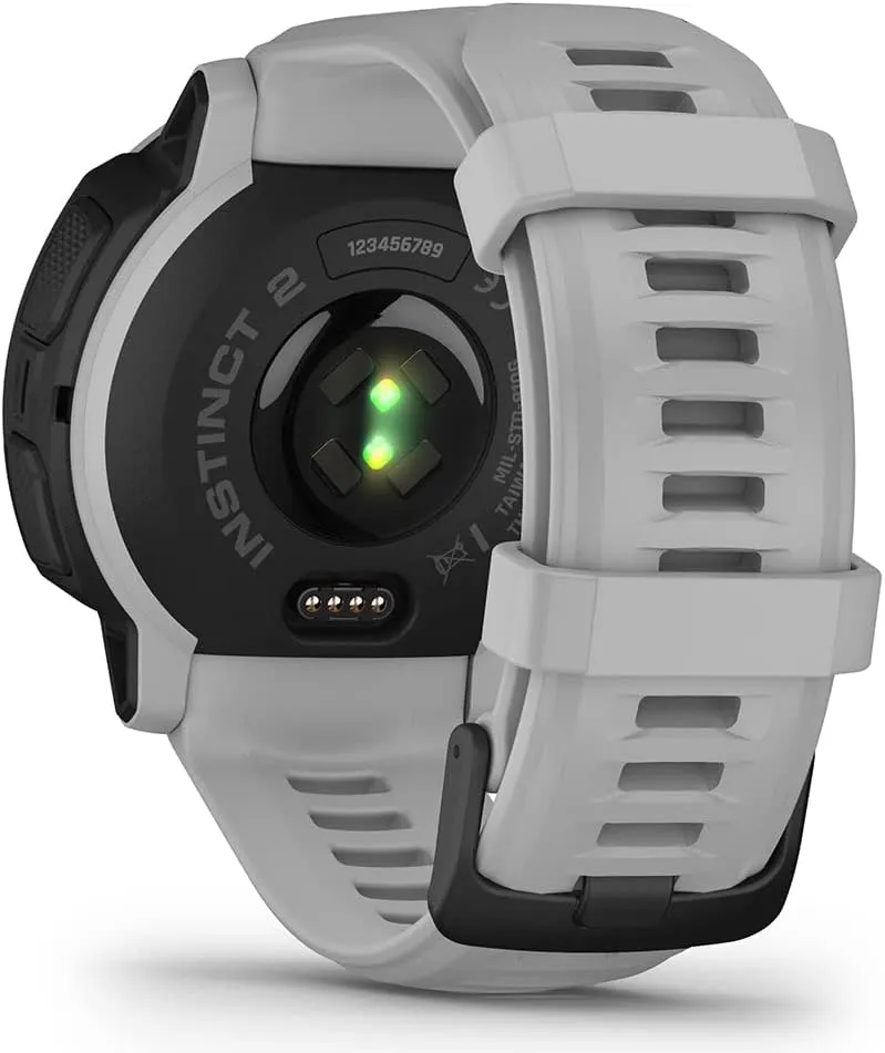 Garmin Instinct 2 Solar (Mist Gray) Rugged GPS Smartwatch Gift Box Bundle - 24/7 Health Monitoring, Tough & Durable, Sports Apps - Includes PlayBetter Screen Protectors, Wall Adapter & Hard Case