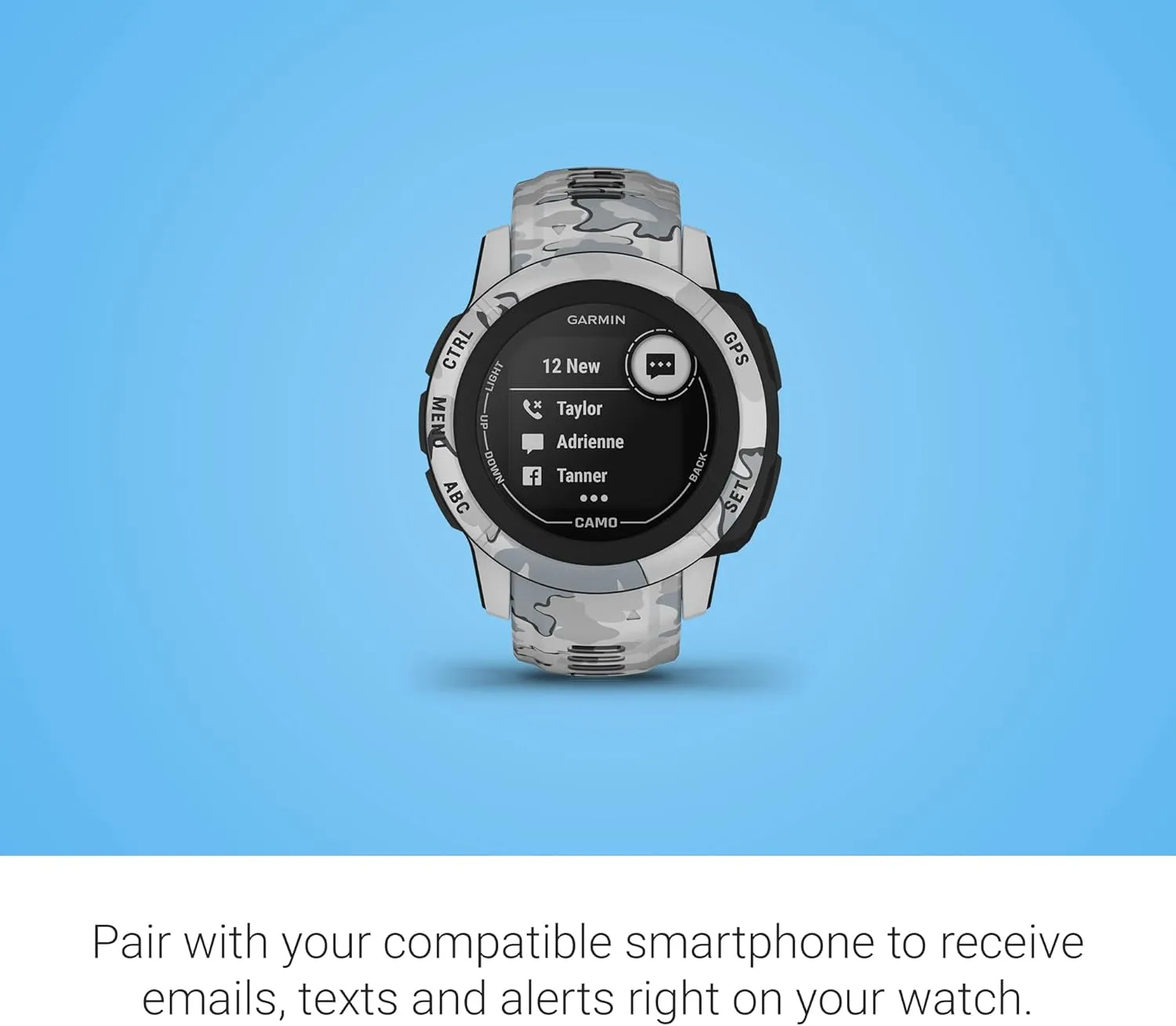Garmin Instinct 2S, Camo-Edition, Smaller-sized Rugged Outdoor Watch with GPS, Built for All Elements, Multi-GNSS Support, Tracback Routing and More, mist camo