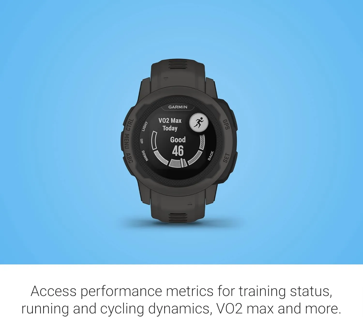 Garmin Instinct 2S, Smaller-Sized GPS Outdoor Watch, Multi-GNSS Support, Tracback Routing, Graphite, 40 MM (Renewed)