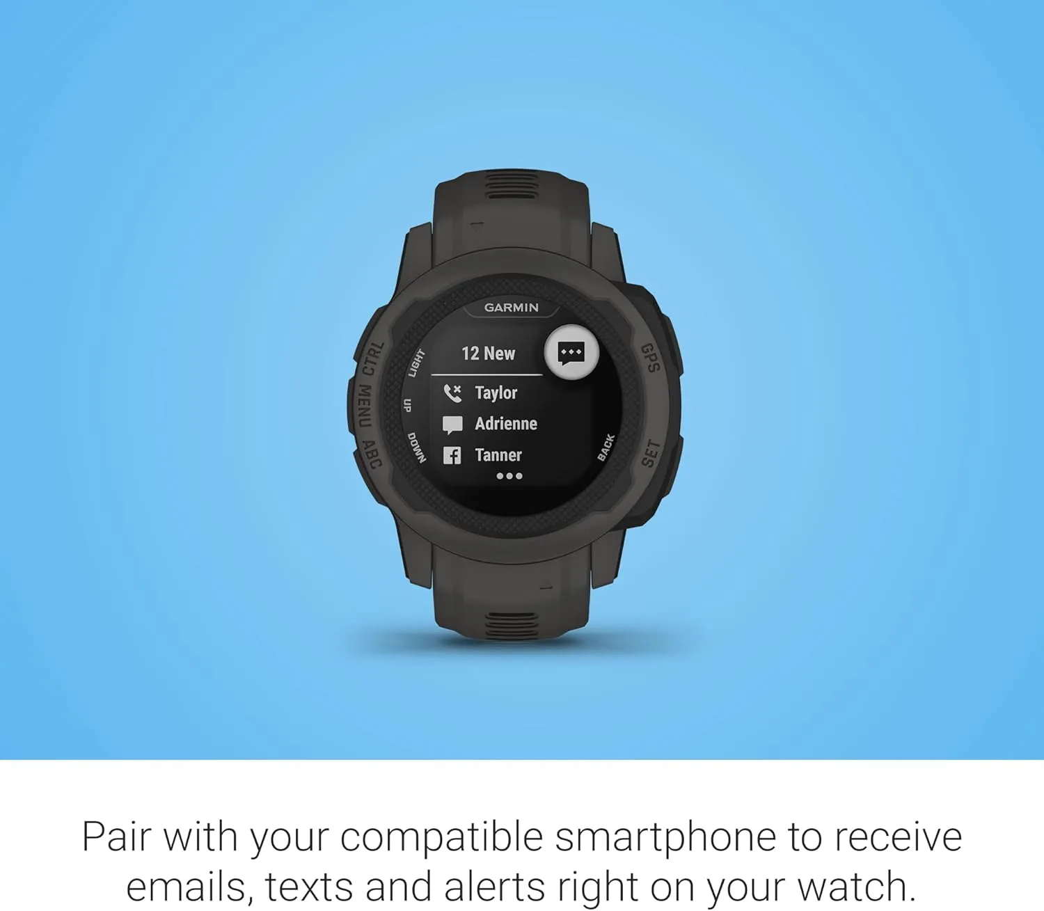 Garmin Instinct 2S, Smaller-Sized GPS Outdoor Watch, Multi-GNSS Support, Tracback Routing, Graphite, 40 MM (Renewed)