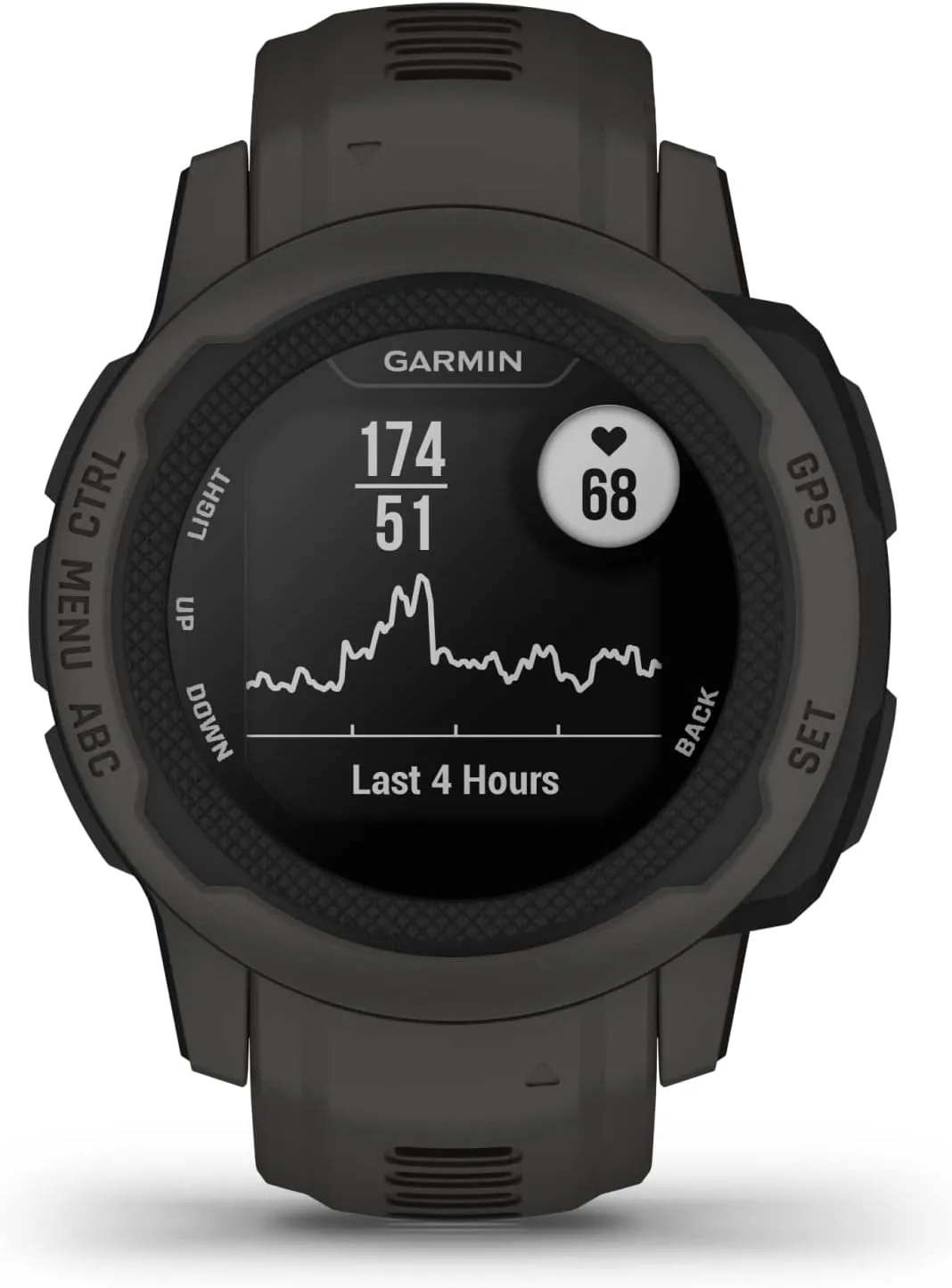 Garmin Instinct 2S, Smaller-Sized GPS Outdoor Watch, Multi-GNSS Support, Tracback Routing, Graphite, 40 MM (Renewed)